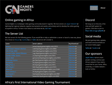 Tablet Screenshot of gamersnights.com